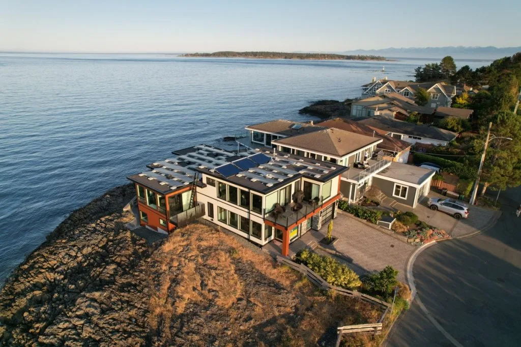 Solar system on White Rock Street in Victoria, BC by Solve Energy Inc.